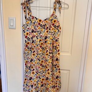 Old Navy Wildflower Midi Sundress with tie shoulder strap